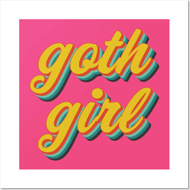 Goth Girl (funny/ironic) Wall Art by n23tees